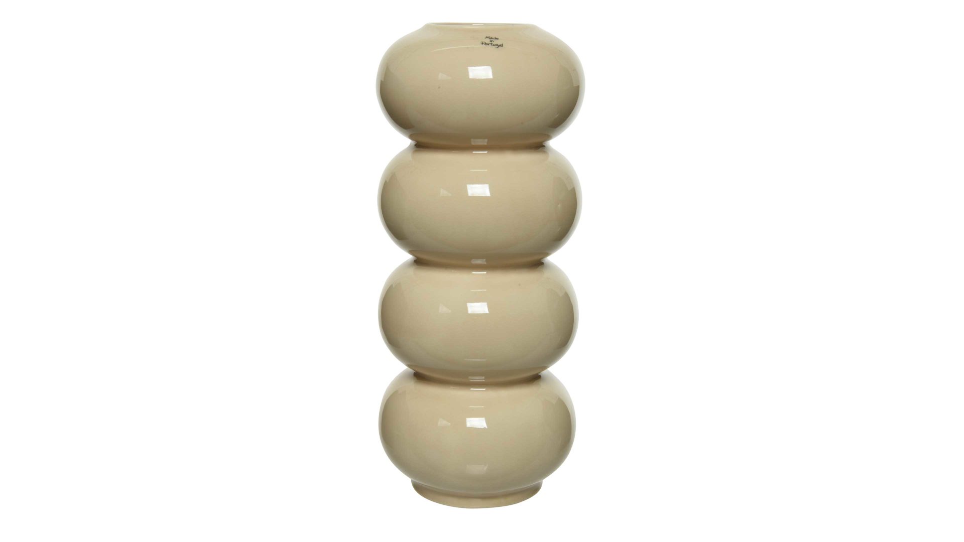 Vase Interliving BEST BUDDYS! aus Keramik in Beige Interliving BEST BUDDYS! Vase elfenbeinfarbenes Steingut - Höhe ca. 37 cm