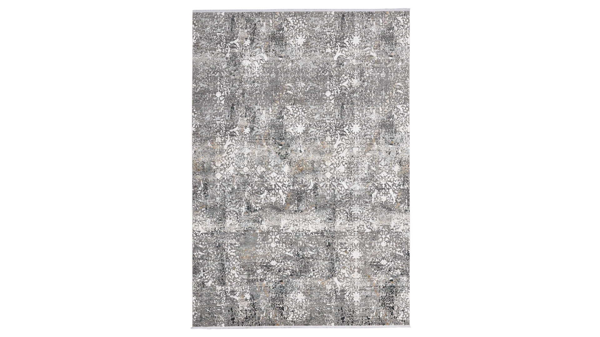 Webteppich Interliving aus Mischgewebe in Grau Interliving Teppich Serie L-8700 Grau-Mix – ca. 140 x 200 cm