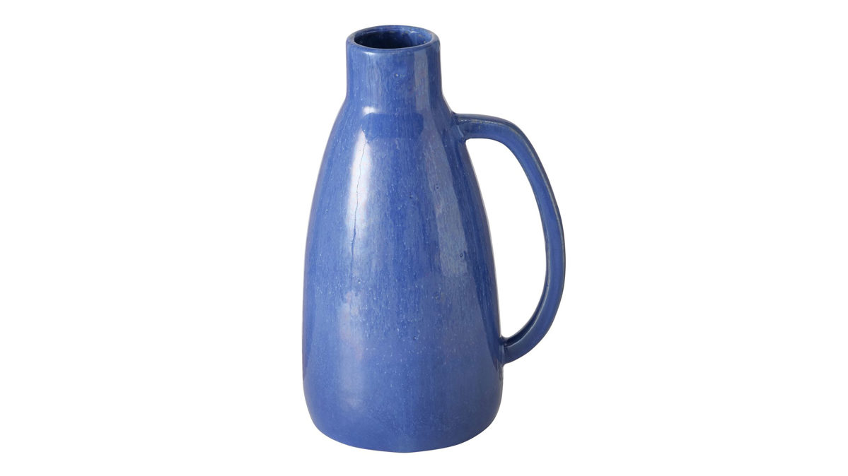 Vase Interliving BEST BUDDYS! aus Keramik in Blau Interliving BEST BUDDYS! Vase Peruya blaues Steingut - bauchig, Höhe ca. 26 cm