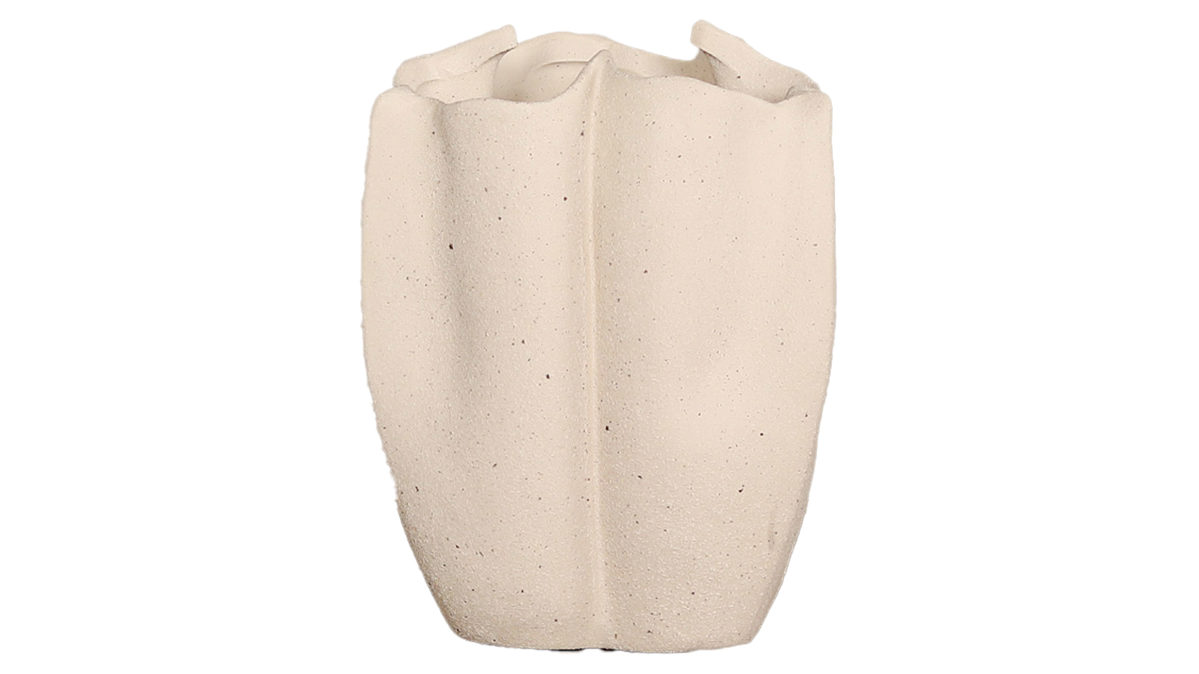 Vase Interliving BEST BUDDYS! aus Keramik in Beige Interliving BEST BUDDYS! Blumenvase cremefarbene Keramik - Höhe ca. 18 cm